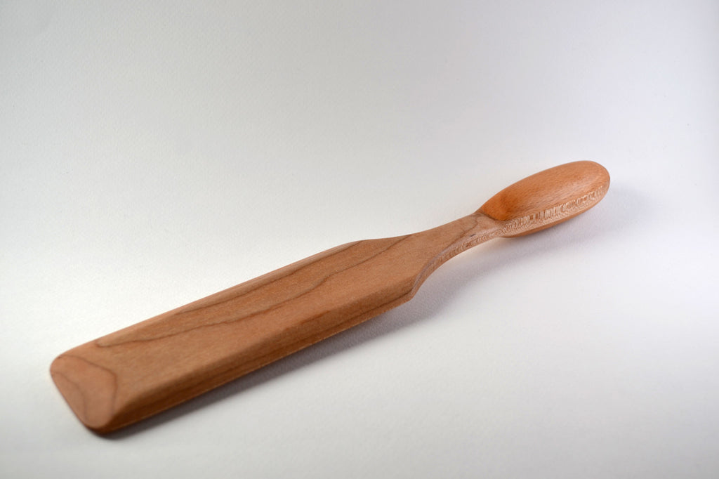 Long wood spatula with beech handle