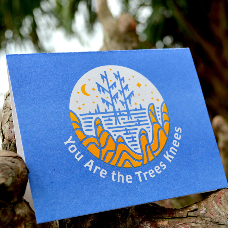 Trees knees greeting card from Heartsleeve